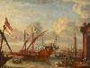 Lorenzo-A-Castro-A-Galley-off-a-Mediterranean-Port